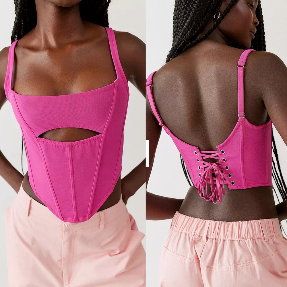 Out From Under Spitfire Mesh Cut-Out Corset